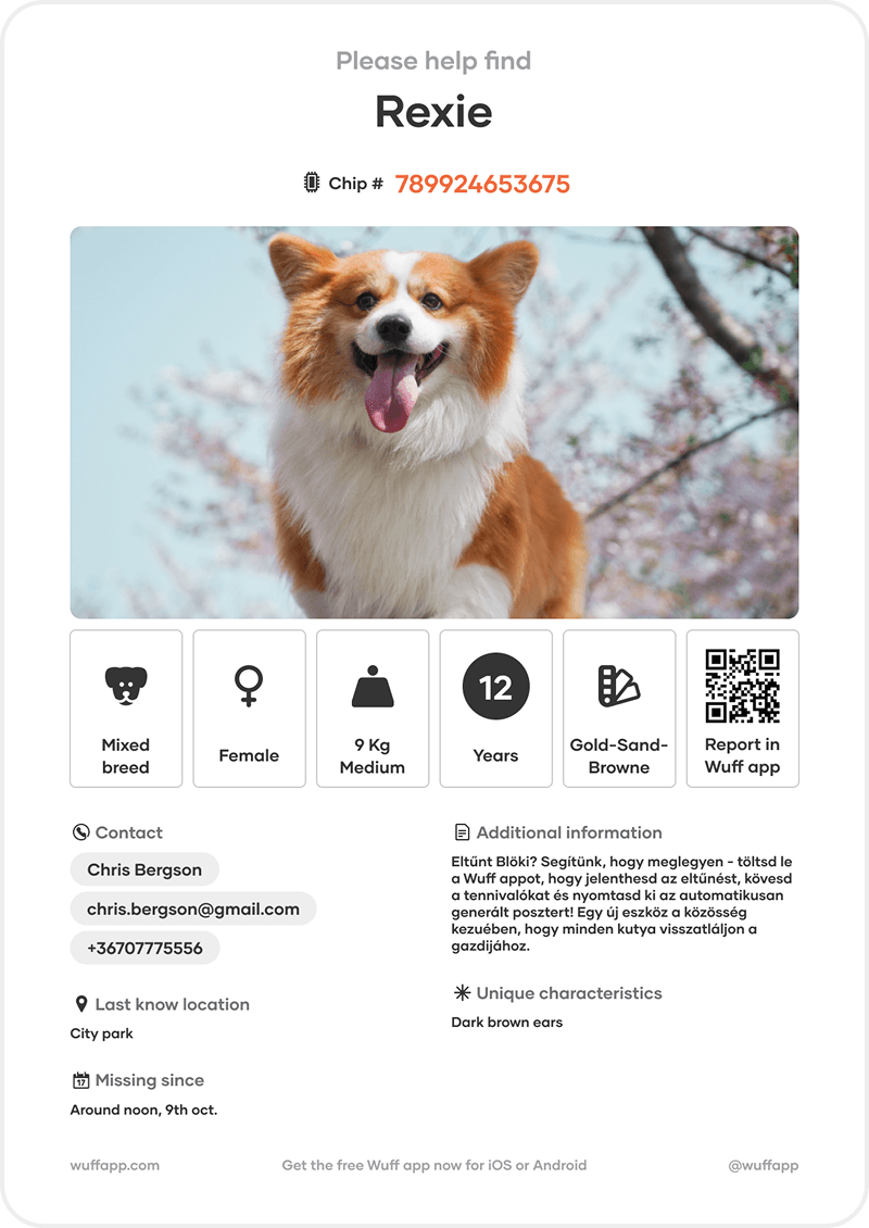 Wuff brand poster